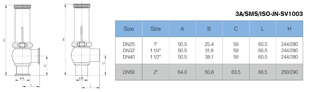 Stainless Steel Sanitary Air Pressure Release Safety Relief Reducing Exhaust Regulating Valve