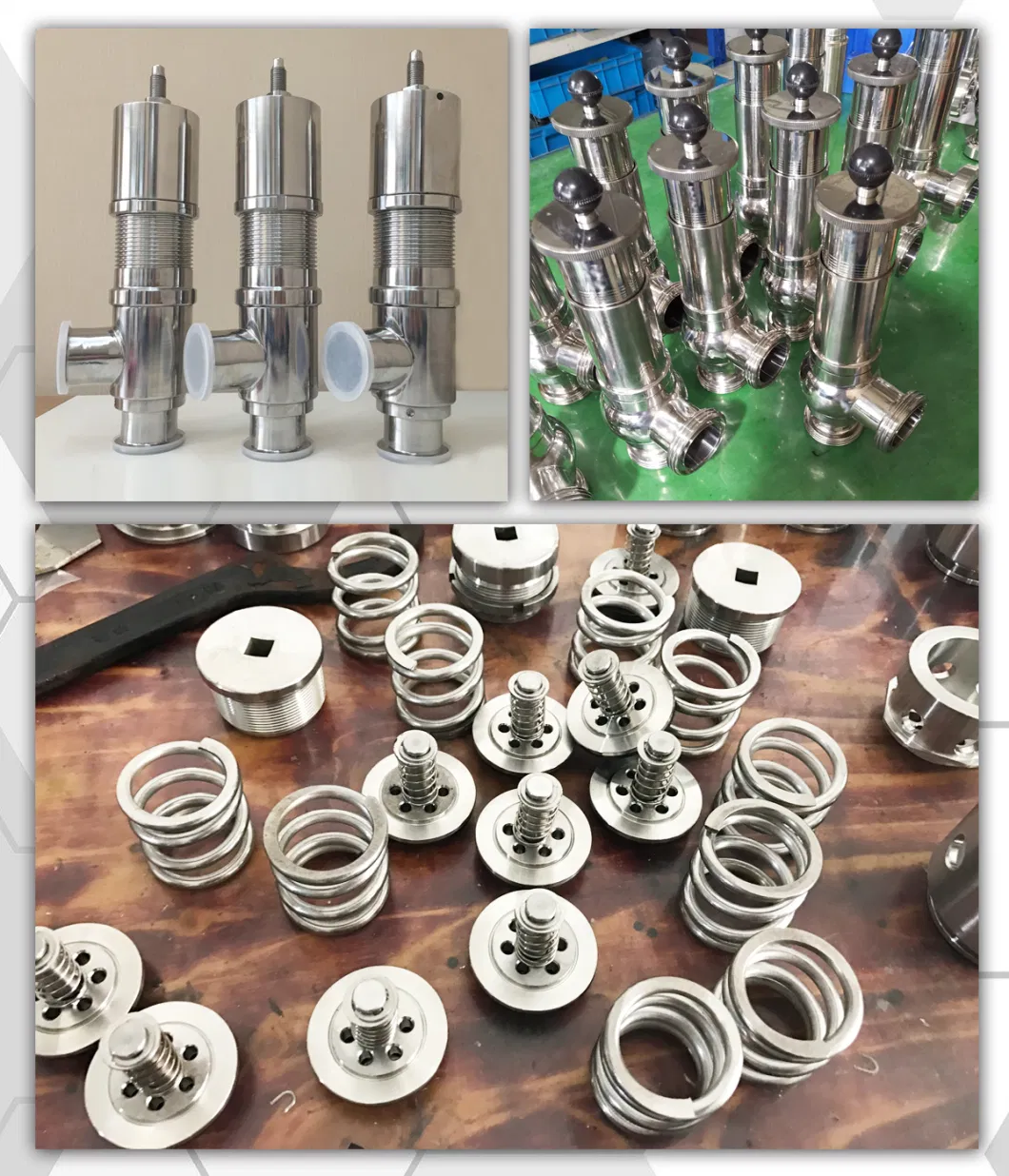 Stainless Steel High Purity Clamped Pressure Safety Relief Over Flow Valve (JN-SV 1001)