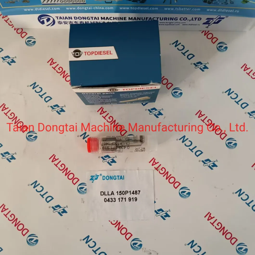 Topdiesel Common Rail Nozzle Dlla 150p 1487 Dlla150p1487 0433171919 for Injector 0445110306