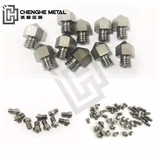 Ugello vulcano Clone Cht ad alto flusso da 1,75 in ottone per accessori per stampante 3D Hot End vulcano E3d con tre occhielli